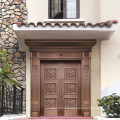 Copper luxury exterior metal doors copper entry doors